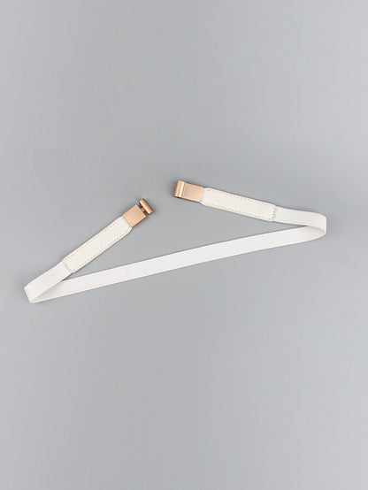 PU Elastic Skinny Belt