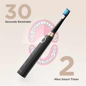 Fairywill FW-508 Sonic Electric Toothbrush Rechargeable Timer Brush 5 Modes Fast Charge Tooth Brush 8 Brush Heads for Adults