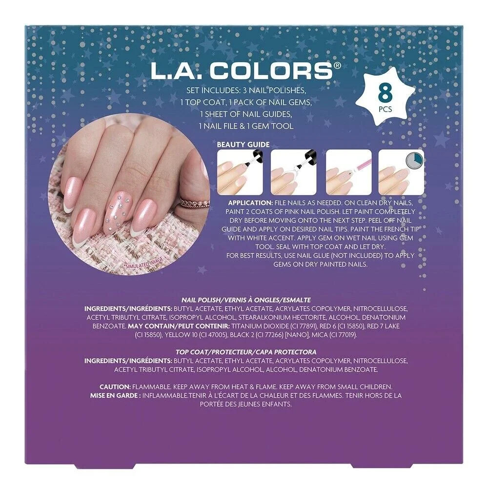 L.A COLORS Dream to Gleam Mani Fabulous Manicure & Gem Set A
