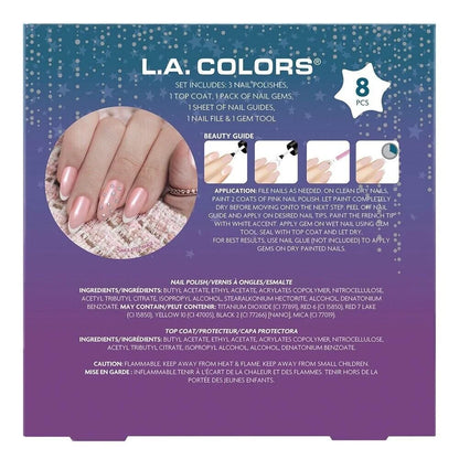 L.A COLORS Dream to Gleam Mani Fabulous Manicure & Gem Set A