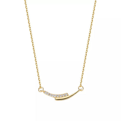 925 Sterling Silver Rhinestone Necklace