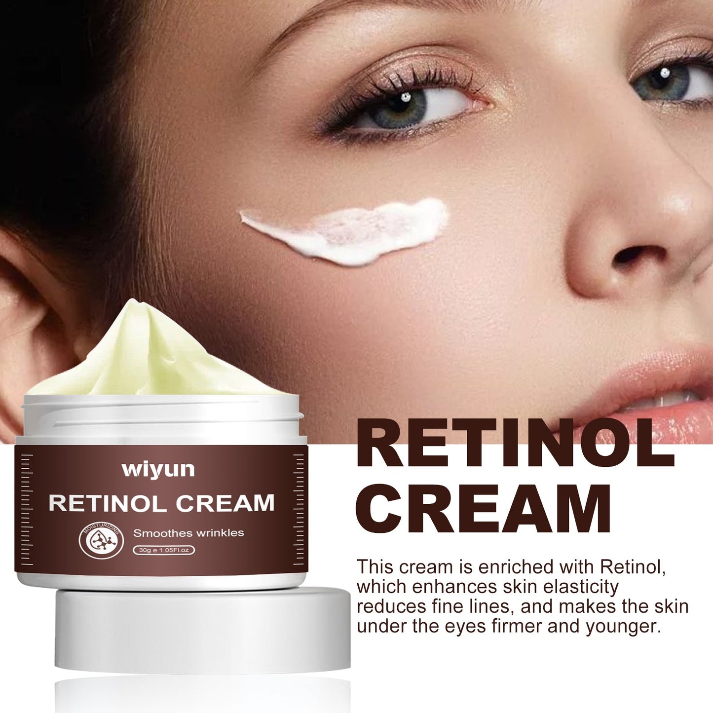 Wiyun Retinol Eye Cream Firming, Moisturizing, Lifting And Smoothing Fine Lines Crow's Feet Anti-wrinkle Eye Cream