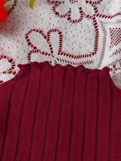 Children's Ribbed Knit Top and Dress Set