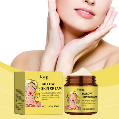 Hoygi Tallow Honey Moisturizer, Gentle Hydrating Moisturizing Facial Skin Tender Care Moisturizer