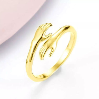925 Sterling Silver Hug Bypass Ring