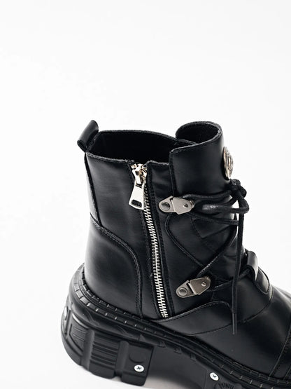 Lace Up Platform Boots