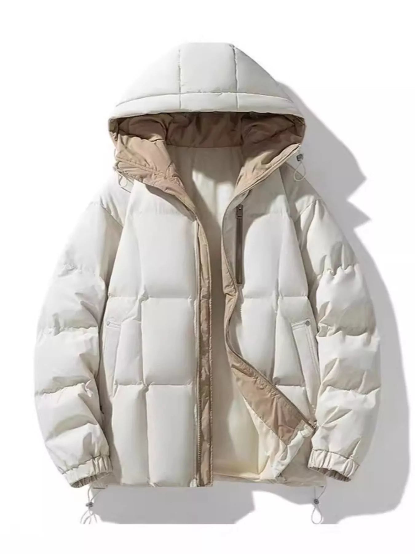 Men's Full Size Hooded Padded Winter Coat Plus Size
