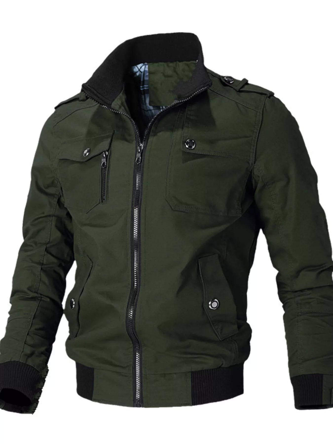 Men's Plus Size Casual Zip Up Lightweight Jacket
