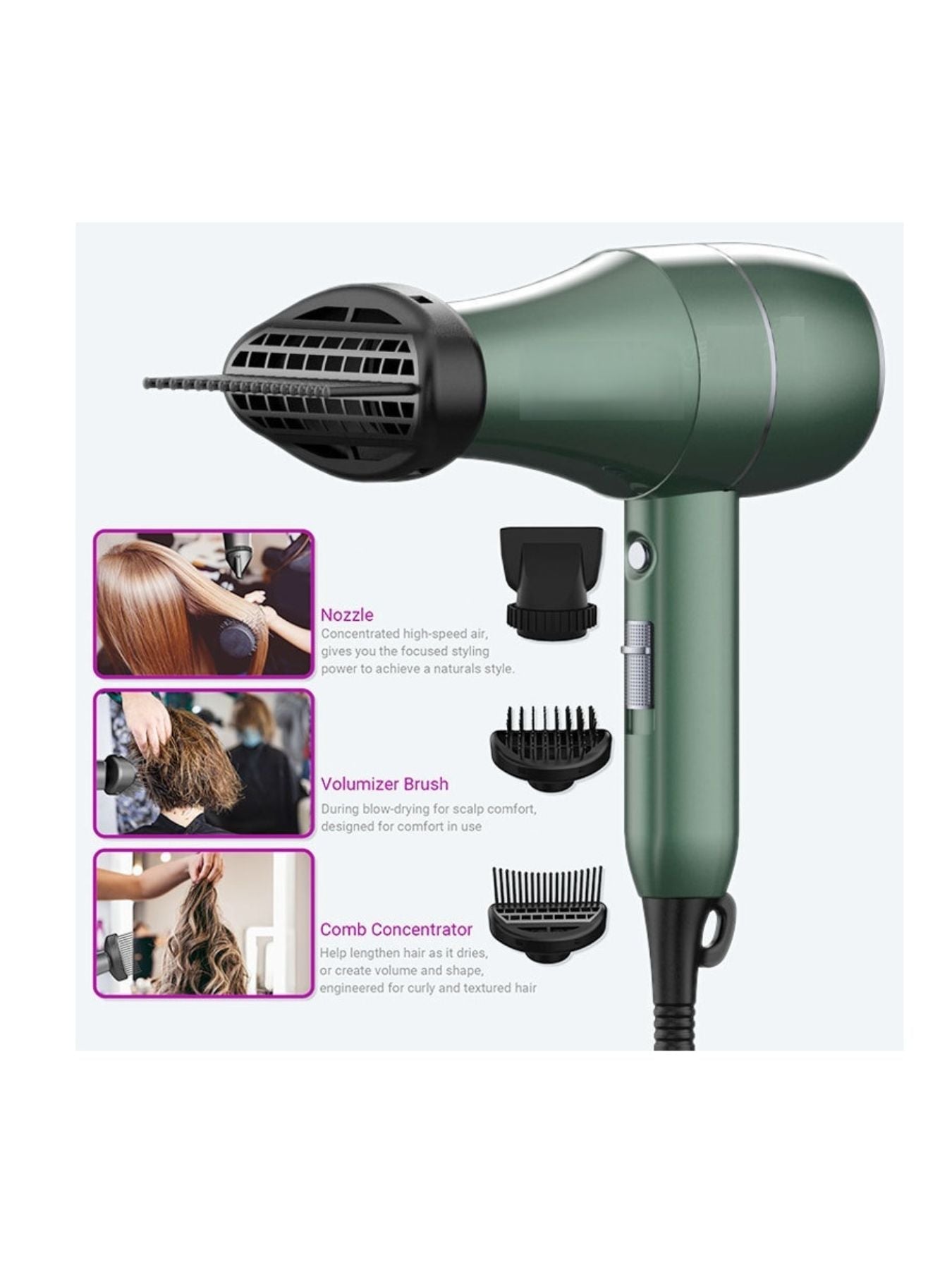 Multi Speed Household Hair Dryer