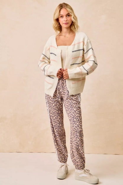 BiBi Side Lines Leopard Track Pants