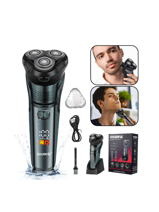 Rechargeable 3-Head Rotary Electric Shaver