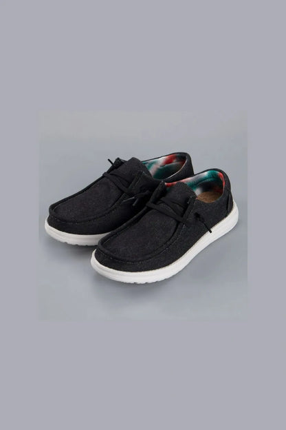 Round Toe Canvas Sneakers