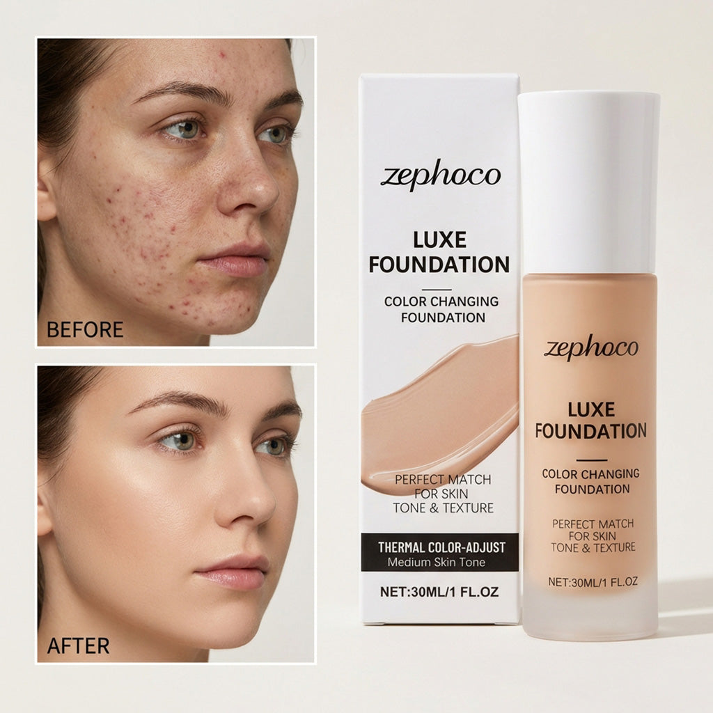 Temperature-Sensitive Color Adjusting Foundation Medium Skin Tone