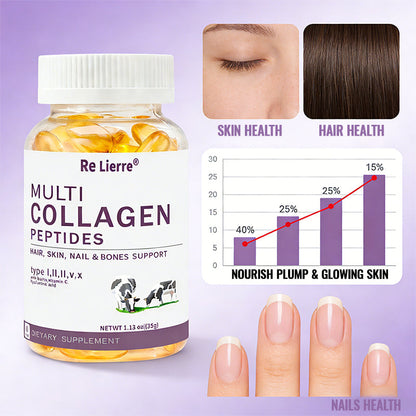 Multi-source Collagen Peptide Soft Capsules