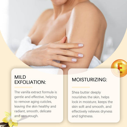 OUHOE Vanilla Body Scrub Gently Exfoliates And Nourishes Rough Skin