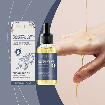EELHOE Body Multi-Functional Essential Oil, Facial Cleansing Gentle Nourishing Moisturizing Multi-Purpose Care Essence