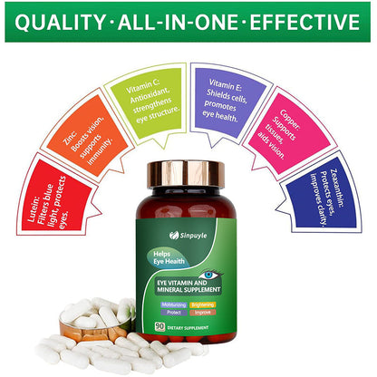Halal Lutein Eye Health Vision Support Vitamin & Mineral Herbal Extract Lutein Supplement Capsules Lutein Capsules