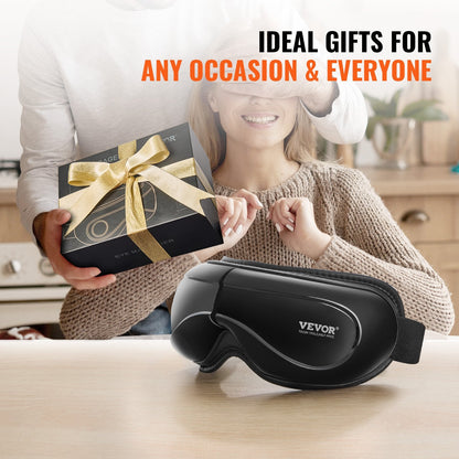 VEVOR Eye Massager With Heat & Remote Eye Care Device 5 Modes Bluetooth Music
