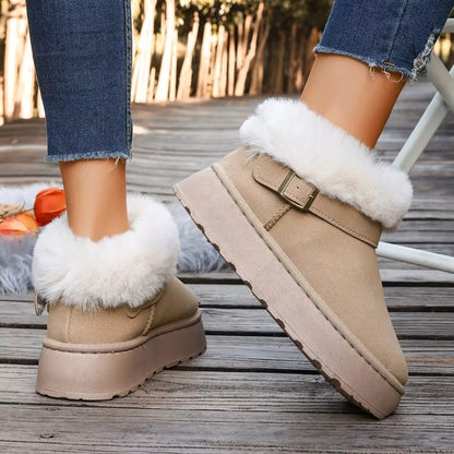 Round Toe Platform Boots