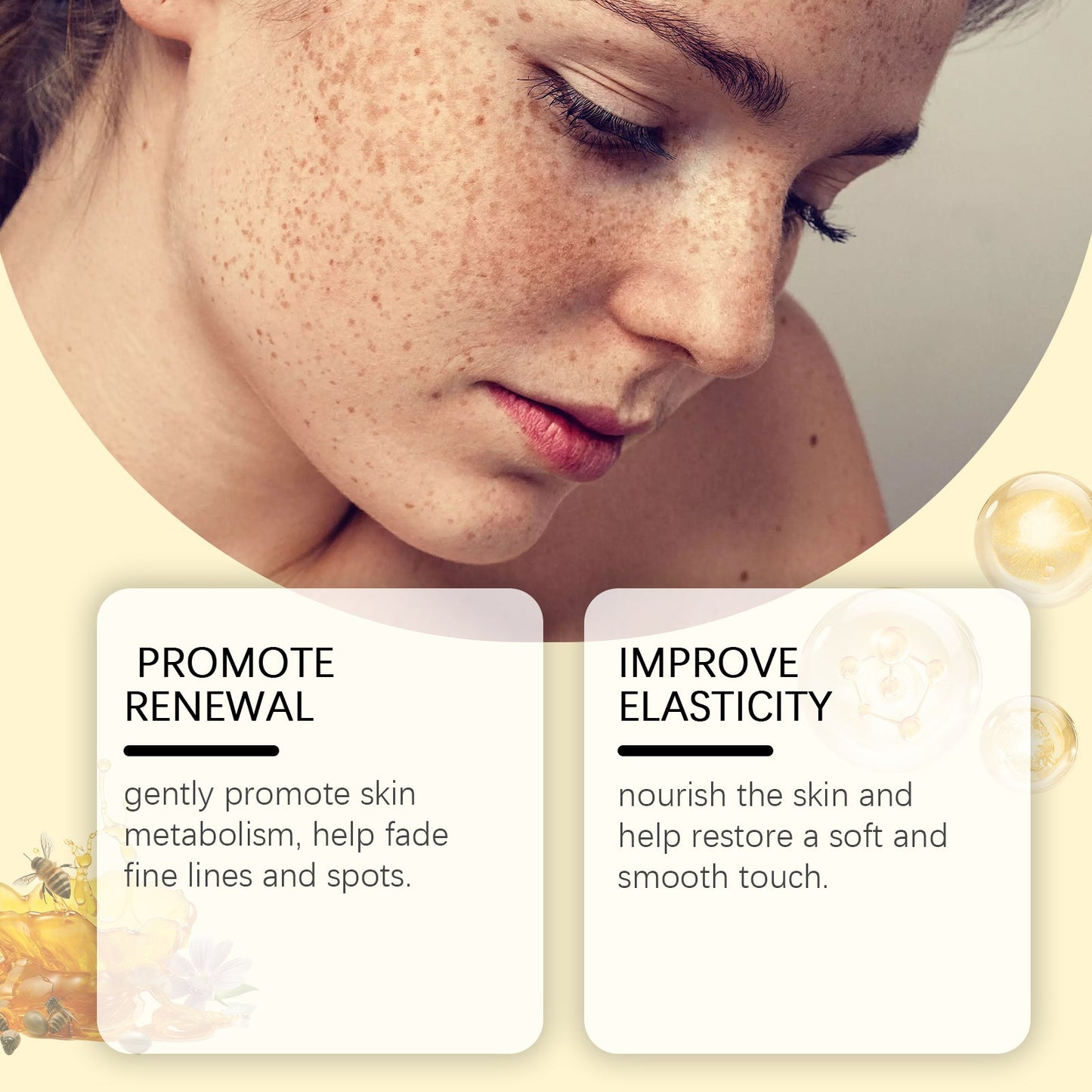 OUHOE Skin Care Cream, Facial Moisturizing And Hydrating Massage Cream For Spot And Fine Lines