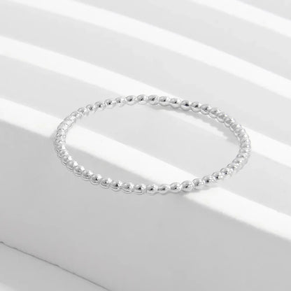 925 Sterling Silver Bead Ring