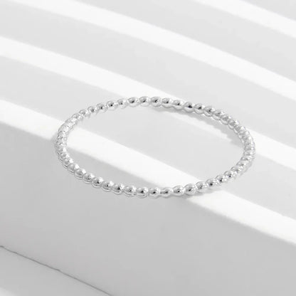 925 Sterling Silver Bead Ring