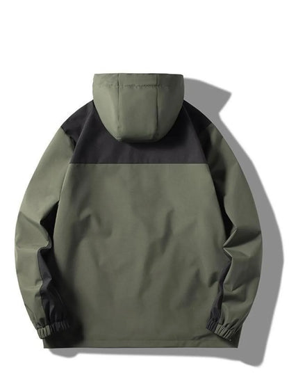 Men's Plus Size Casual Lightweight Hooded Jacket