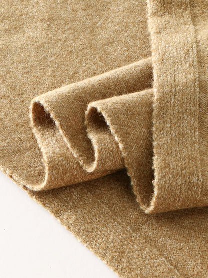 Button-Accented Poncho Scarf