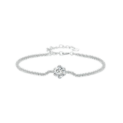 925 Sterling Silver Zircon Bracelet