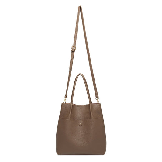 College style tote bag, large capacity tote bag, simple versatile top handle purse, tote shoulder hobo bag