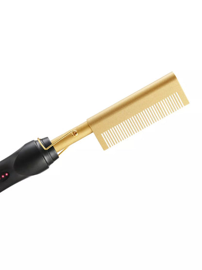 2-in-1 Curling Straightening Brush Hair