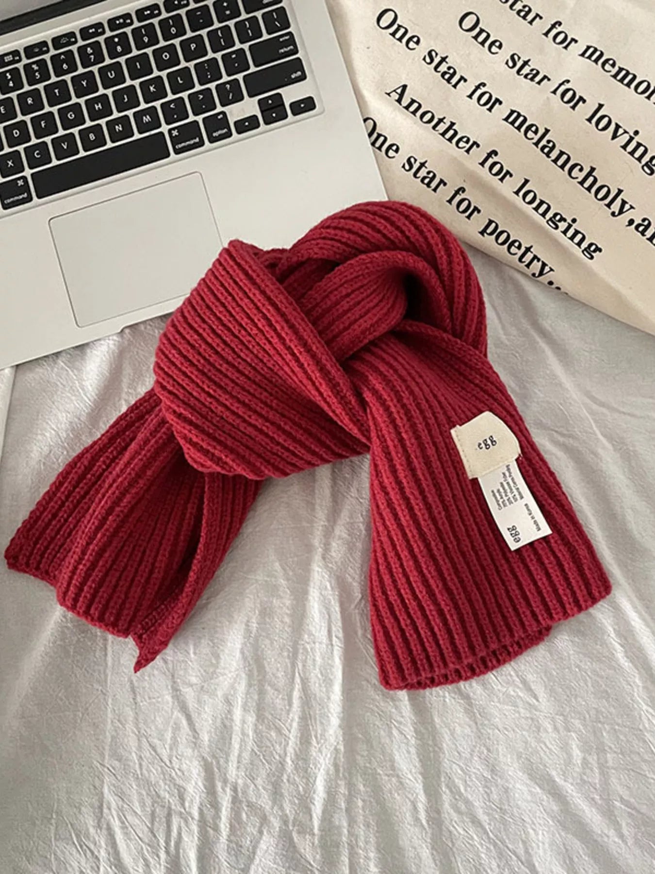 Knitted Ribbed Scarf