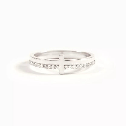 925 Sterling Silver Cross Ring
