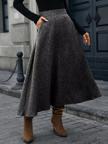 A-Line Midi Skirt