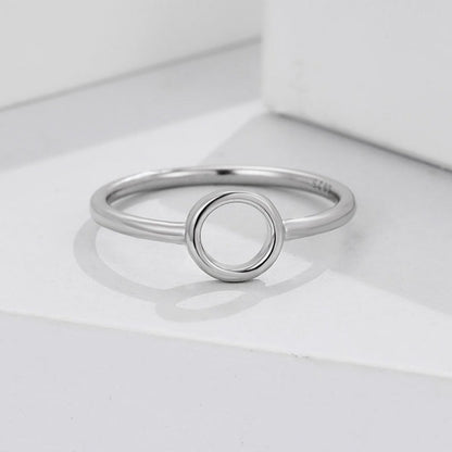 925 Sterling Silver Circle Ring