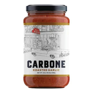 Carbone Roasted Garlic Sauce, Rich Flavor (Pack of 6 - 24 Oz)