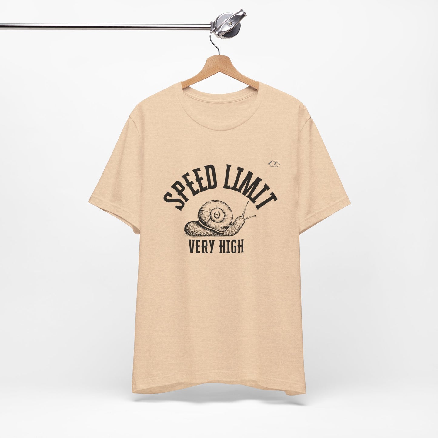 TS-091ML-24 Unisex Cute Snail T Shirt Slow And Steady Art
