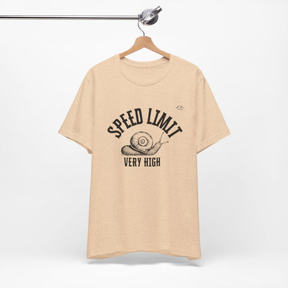 TS-091ML-24 Unisex Cute Snail T Shirt Slow And Steady Art