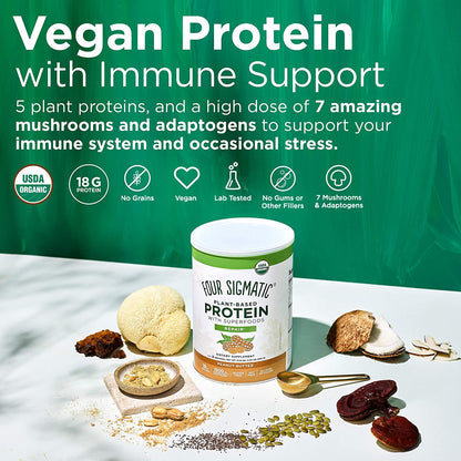 Four Sigmatic - Plant Based Protein - Peanut Butter 21.16 Oz