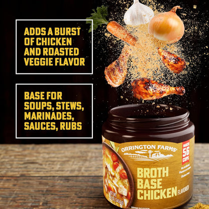 Orrington Farms Chicken Broth Base and Seasoning, 12 Oz. (Pack of 6)