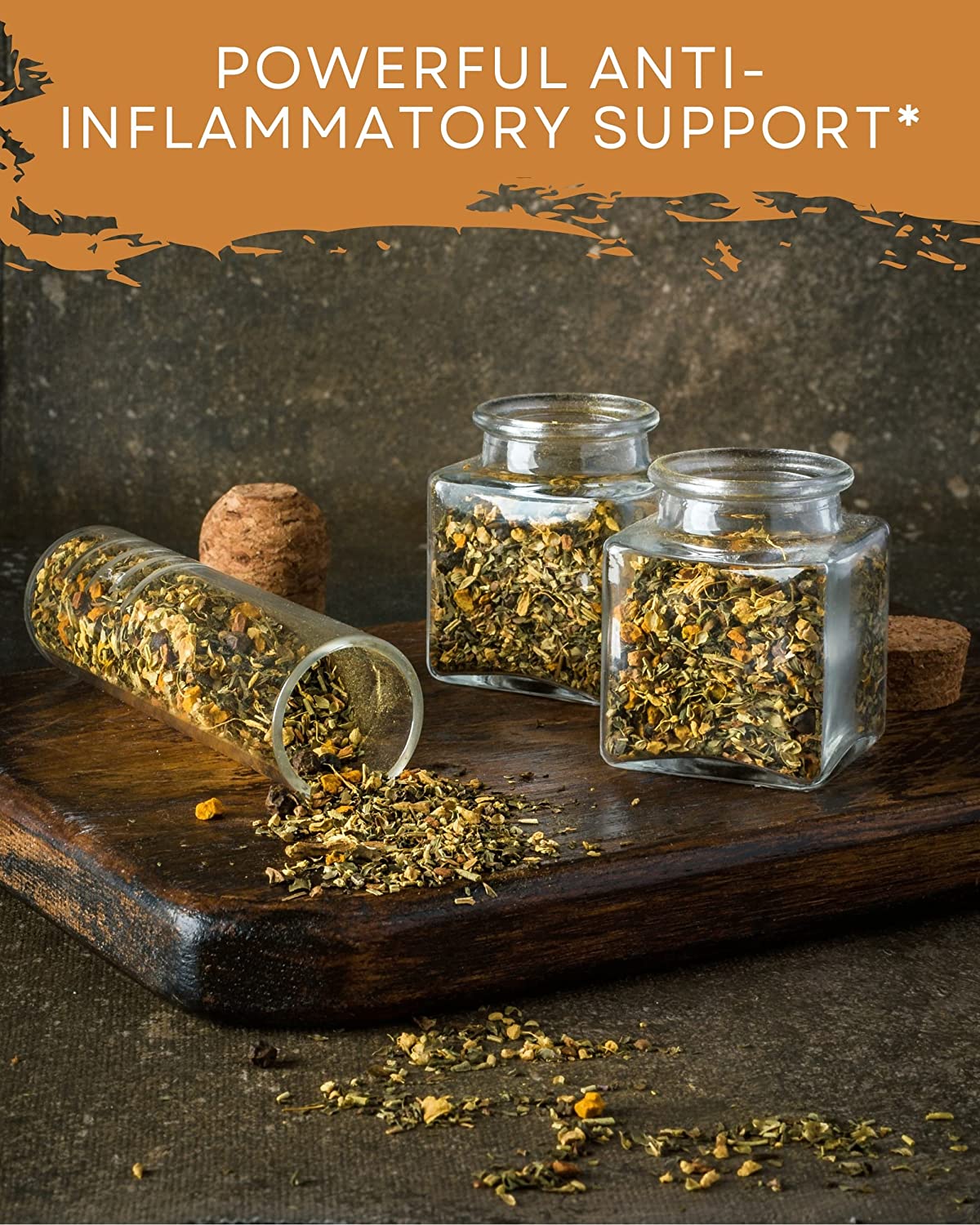 Anti-Inflammatea Loose Tea, Turmeric Ginger Herbal Blend | Organic & Kosher