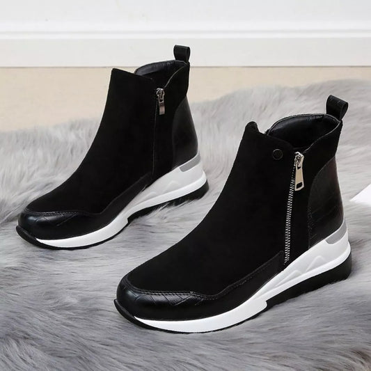 Side Zipper Ankle Boots