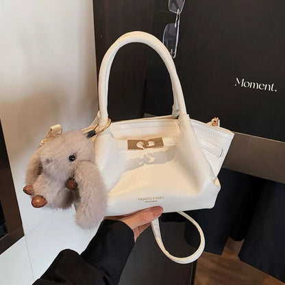 Top Handle Leather Handbag