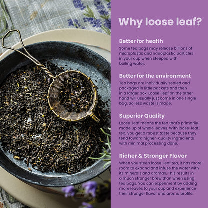 Earl Grey Lavender Tea, Black Tea with Bergamot - Organic & Kosher