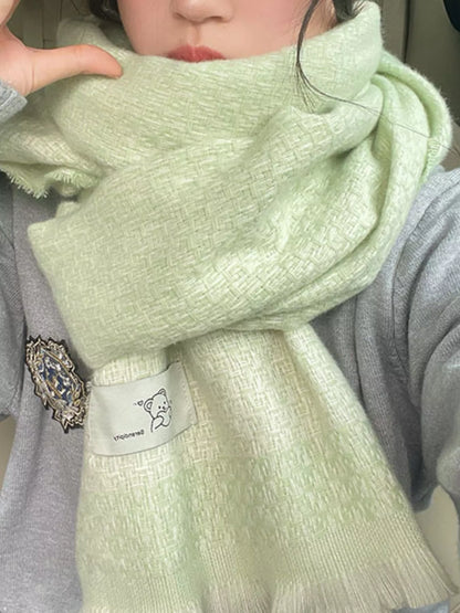 Raw Hem Scarf