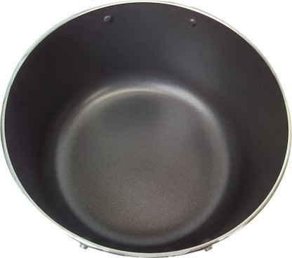 Dutch Oven w/ Glass Lid Heavy Duty Gray 18 qrt