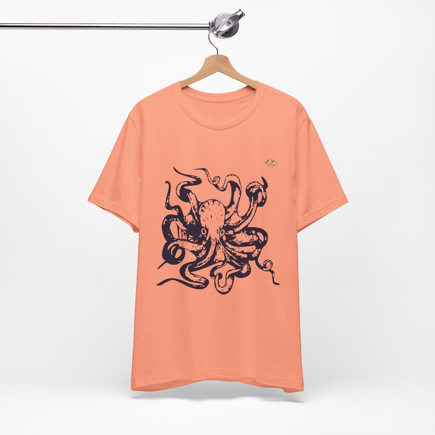 TS-034ML-24 Octopus T-Shirt Ocean Lover Octopus Art Design