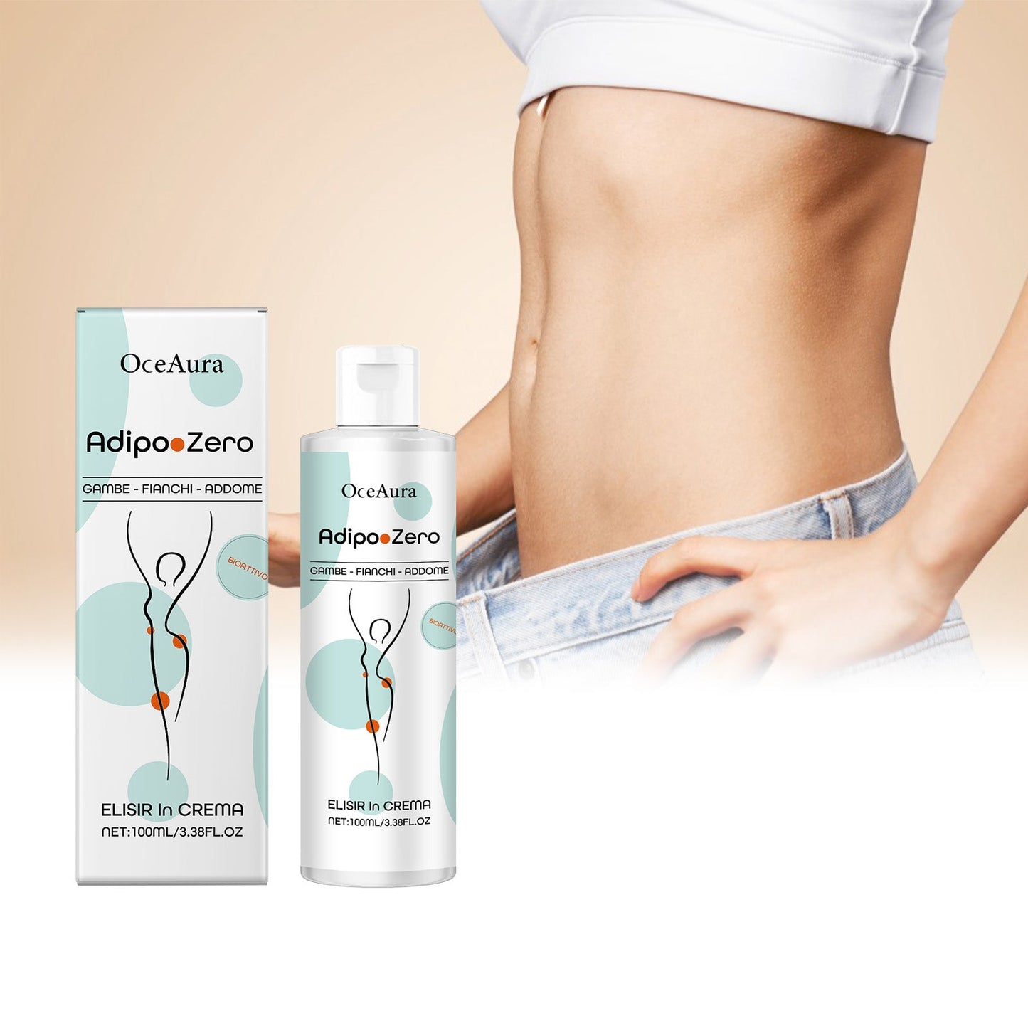 OceAura Body Care Cream, Gentle Moisturizing Light Treatment All Over The Skin Nourishing Firming Massage Cream