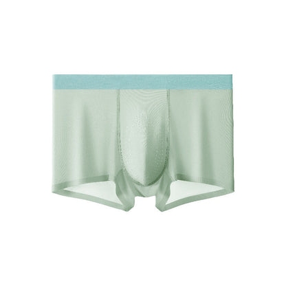 Mugwort-scented Cool-feel Seamless Mens Underwear With Perforated Breathability