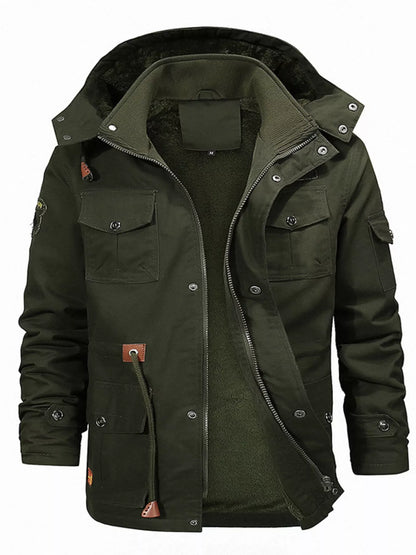 Men's Full Size Zip Up Fleece Lined Jacket Plus Size
